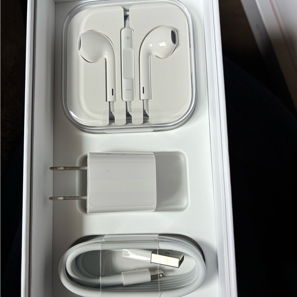 Apple IPhone 6S White EarPods, Charger and Charge Cord